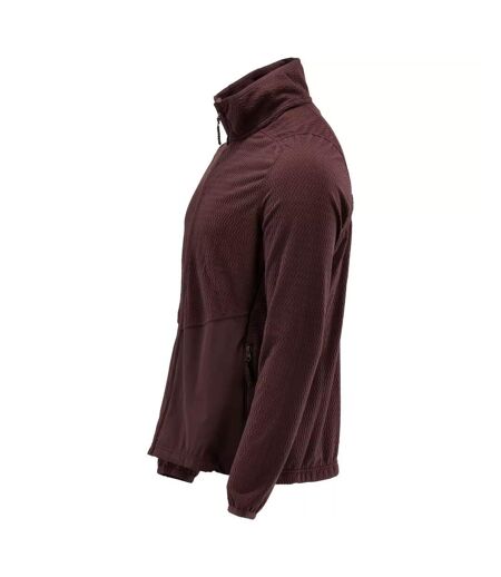 Mens Customised Patterned Fleece Jacket Bordeaux Mascot