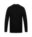 Mens acrylic v neck sweatshirt black Henbury-2