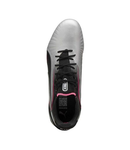 Mens King Ultimate Firm Ground Football Boots Silver Black Puma