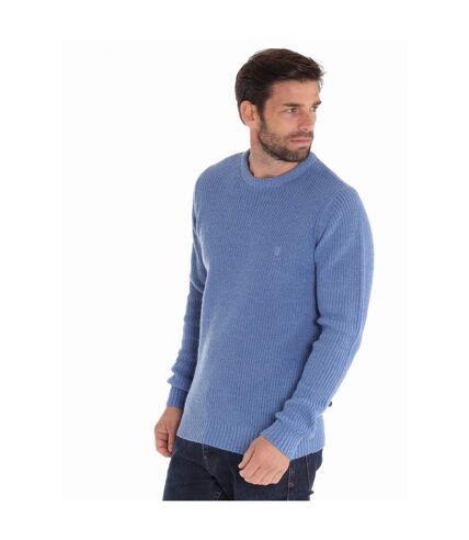 Pull col rond maille perlée