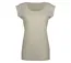 Tee-shirt MAYFLOWER DELHI2 sans manches : l'élégance naturelle en coton flammé beige-5