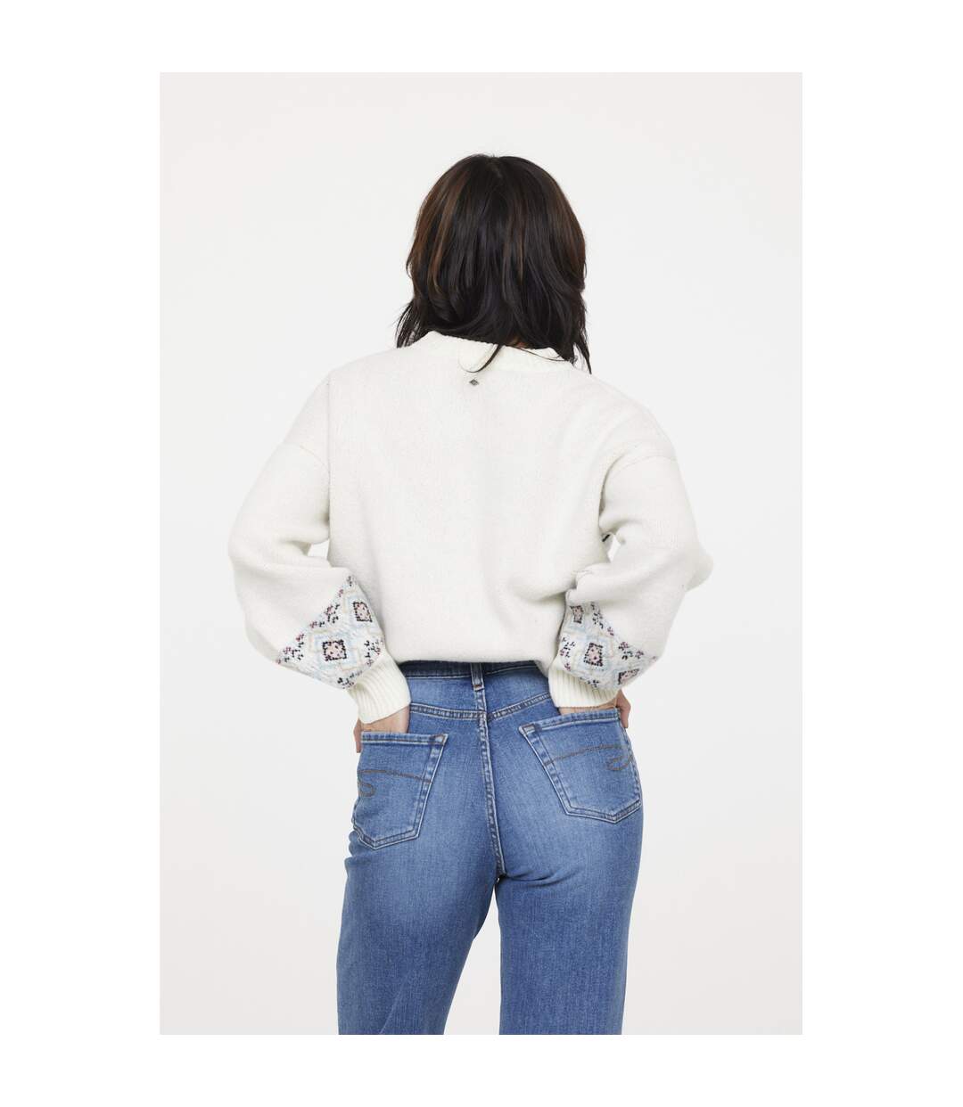 Pull manches longues polyester loose CIKAT-4