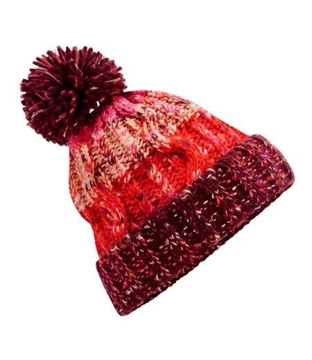 Bonnet Motif/style Tire-bouchon Rouge Bordeaux Beechfield