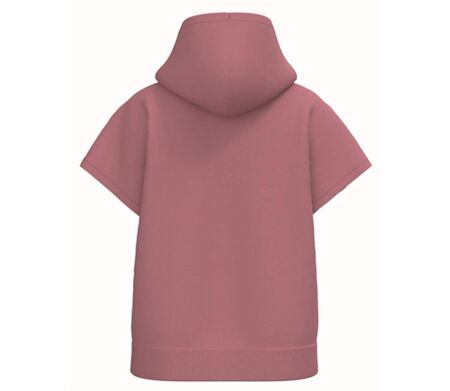 Sweat oversise à capuche - Femme - PAT446 - rose antique