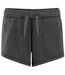 Comfy Co Womens/Ladies Elasticated Lounge Shorts (Charcoal)