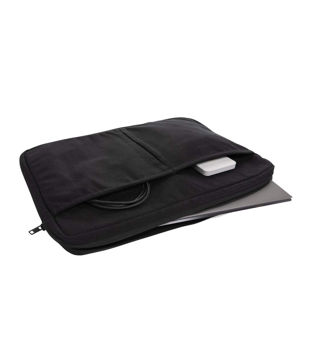 Laluka recycled cotton aware laptop sleeve one size black XD Collection-3