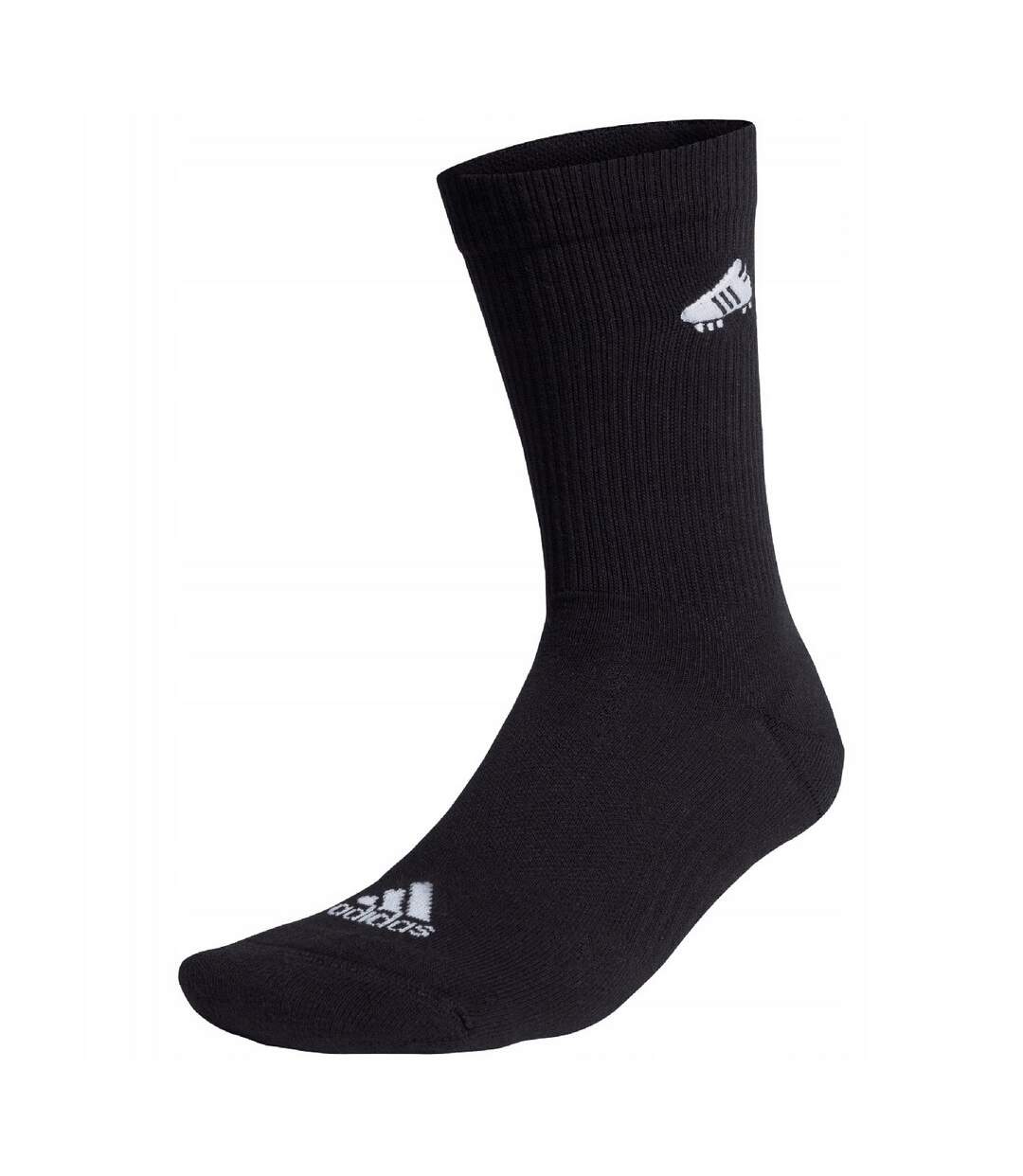 Chaussettes De Foot Style Brodé Adulte Noir Adidas-1