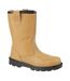 Mens leather safety rigger treaded sole toe cap boots tan Grafters