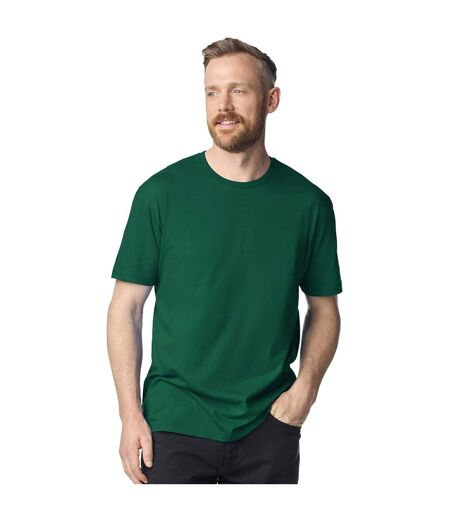 T-shirt Uni Manches Courtes Softstyle Homme Vert Foncé Gildan