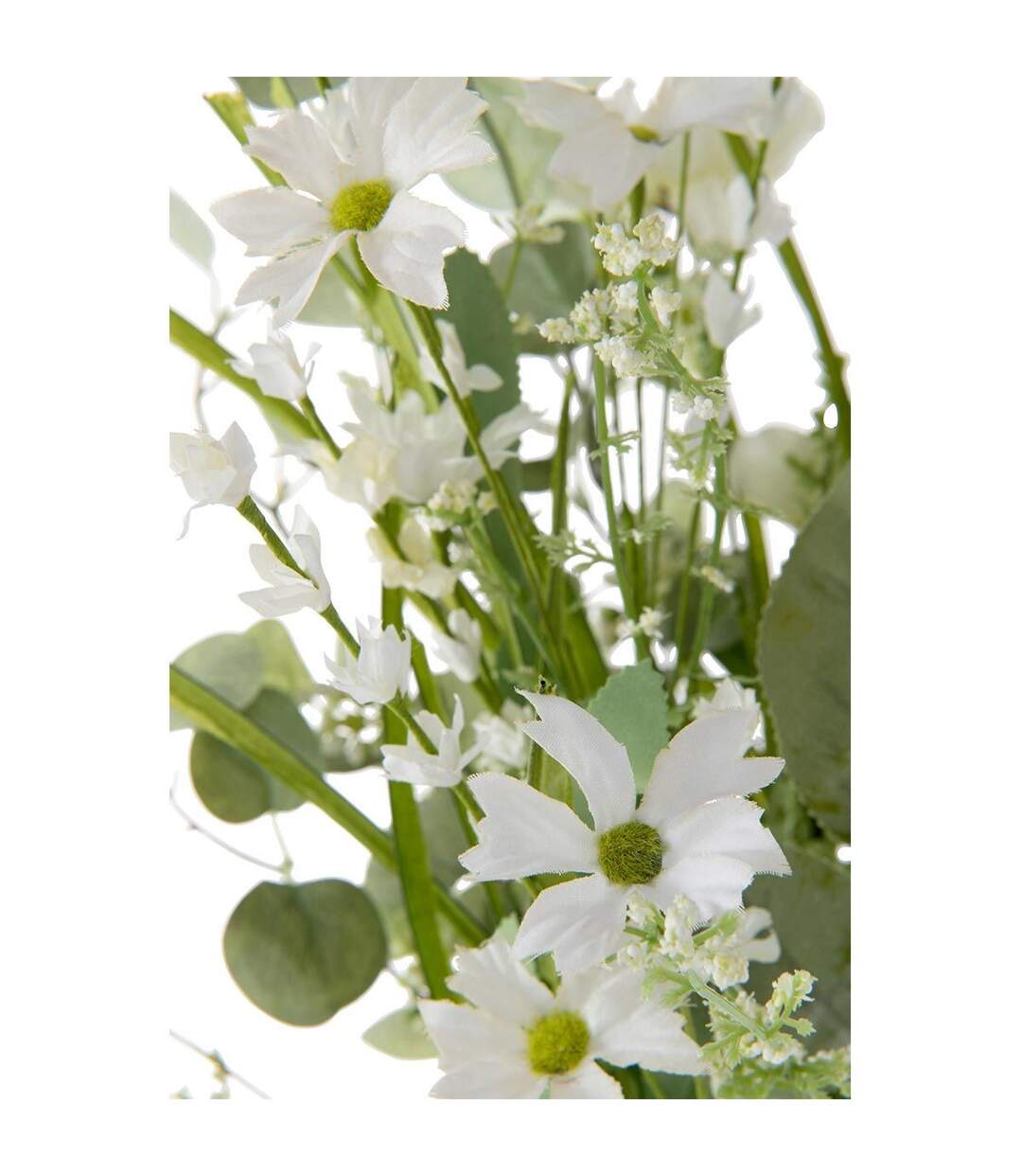 Bouquet de Fleurs Artificielles Mixtes 85cm Blanc-2