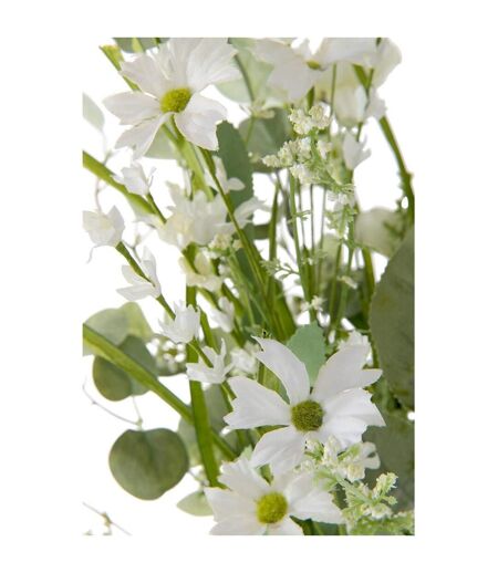 Bouquet de Fleurs Artificielles Mixtes 85cm Blanc
