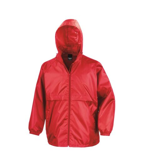 Unisex Adult Lined Lightweight Waterproof Jacket Red Result Core