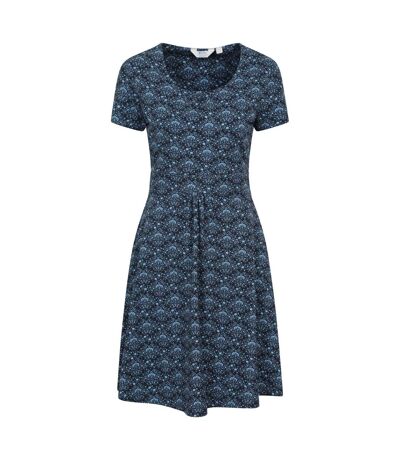Womens/ladies Orchid Floral Uv Protection Dress Navy Mountain Warehouse