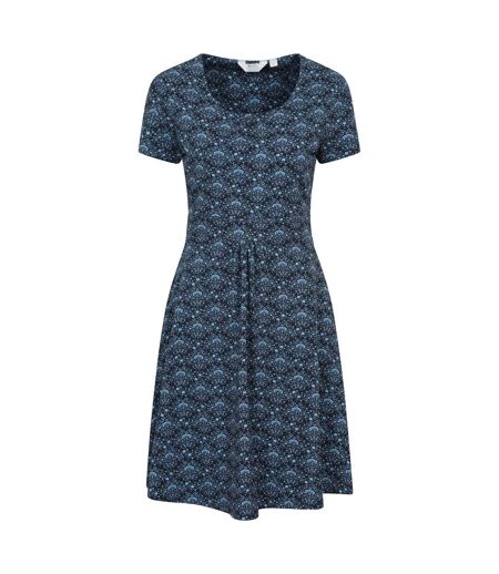 Womens/ladies Orchid Floral Uv Protection Dress Navy Mountain Warehouse