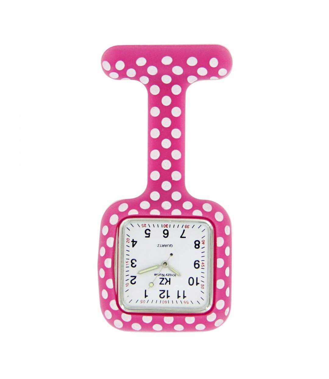 Montre Infirmière Pas Chère Silicone Rose Pois KZ