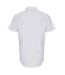 Premier Mens Stretch Fit Poplin Short Sleeve Shirt (White)