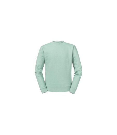 Mens Authentic Sweatshirt Slimmer Cut Eucalyptus Russell