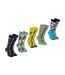Tropical Vibes Dress Mens Socks - Pack of 3 Fashionable Novelty Socks-1