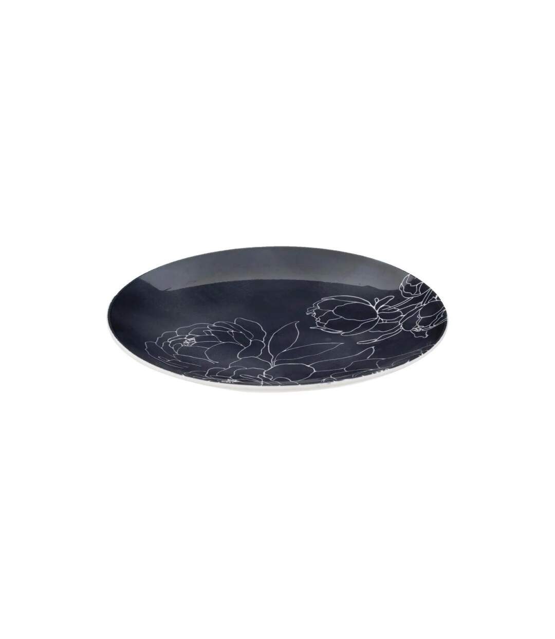 Lot de 6 Assiettes Plates Thea 26cm Noir-2