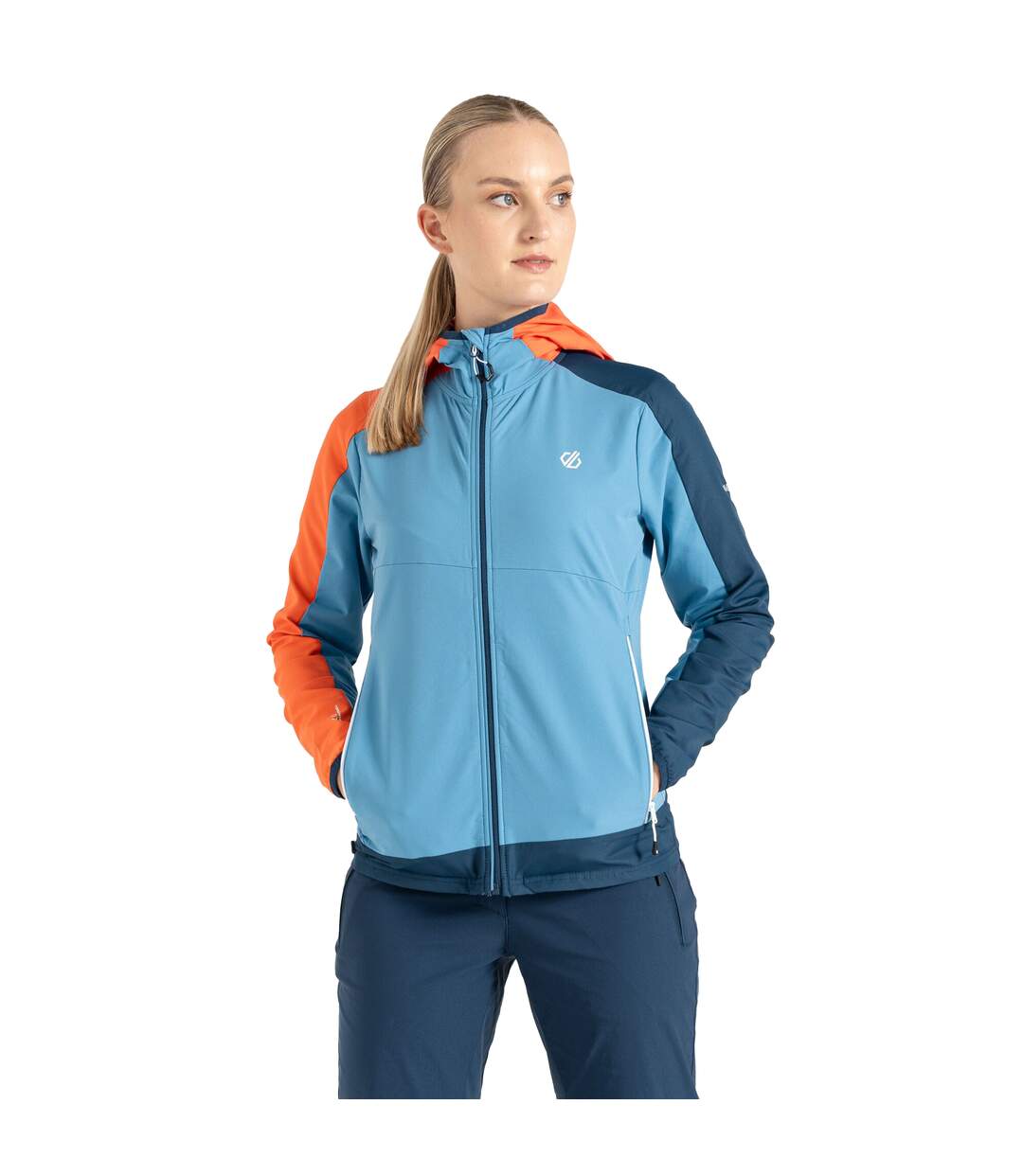 Veste softshell avidly femme bleu pâle / mandarine Dare 2B-4