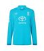 Polo De Cricket Manches Longues Motif/style Cricket D´angleterre Homme Bleu Atoll Bleu Danube Castore-2