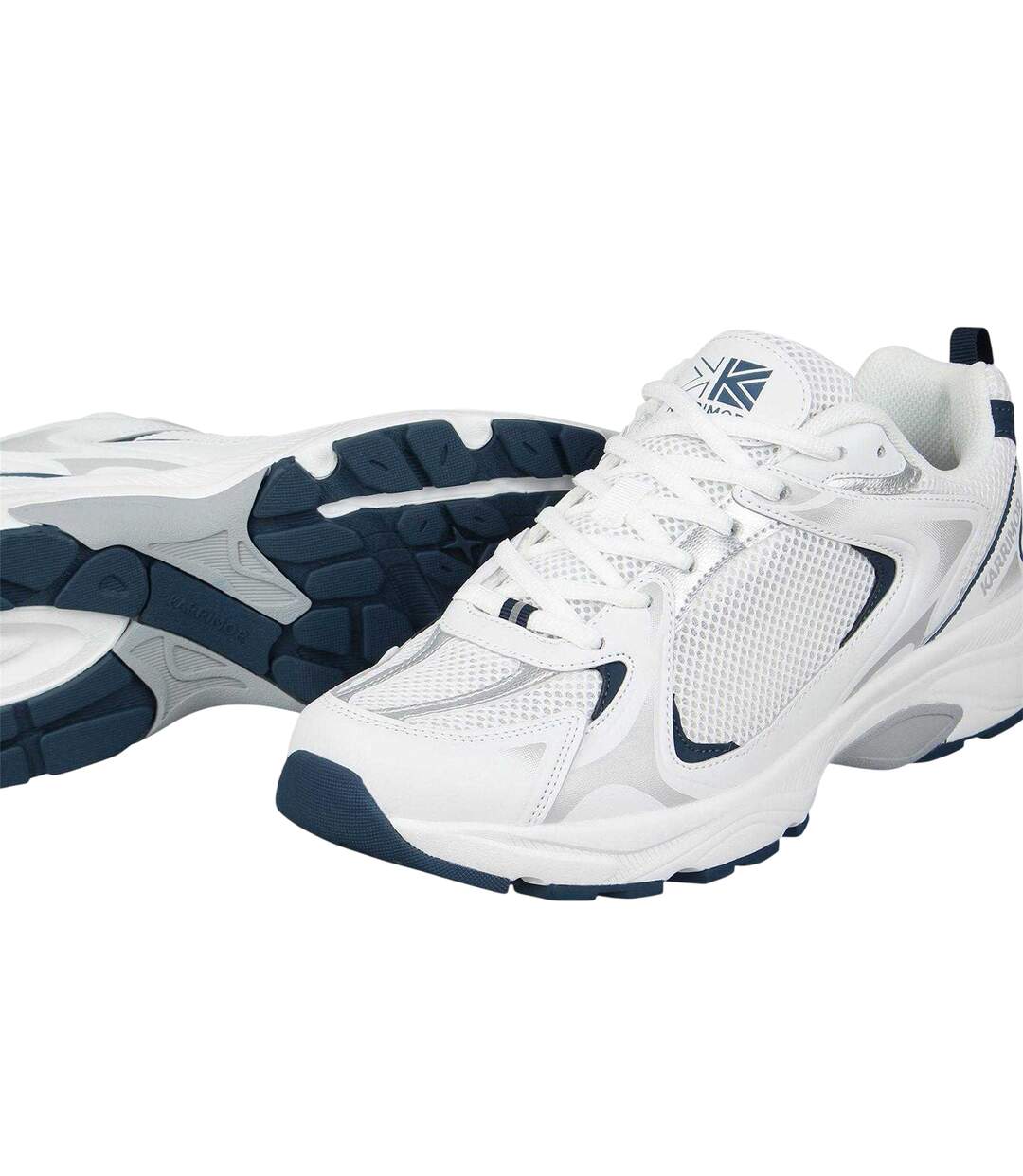 Mens Lace Up Trainers White Karrimor-4