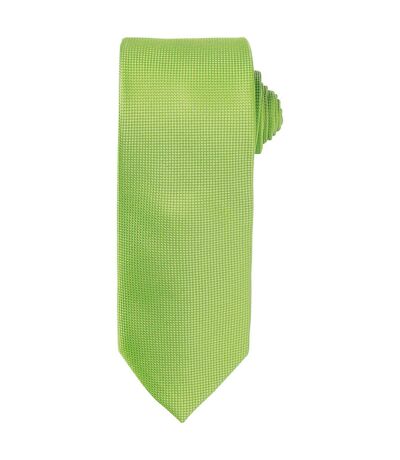 Premier Unisex Adult Micro Waffle Tie (Lime) (One Size)