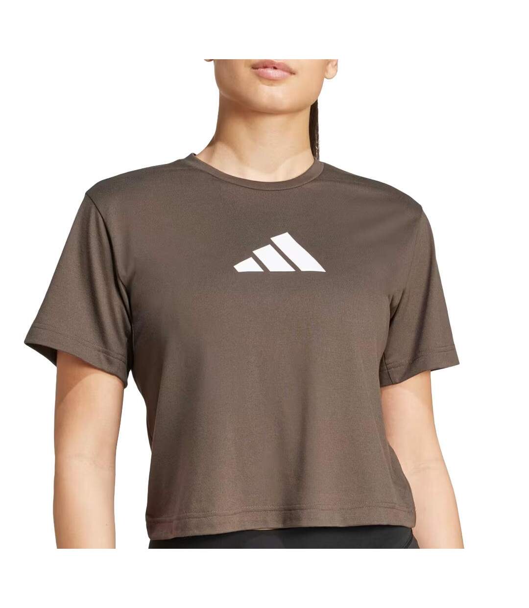 T-Shirt kaki femme adidas essentials-1