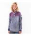 Sweat Motif/style Rayé Femme Bordeaux Lazy Jacks-1