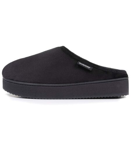 Isotoner Chaussons Mules femme à talon compensé de 3,5 cm, très confortables