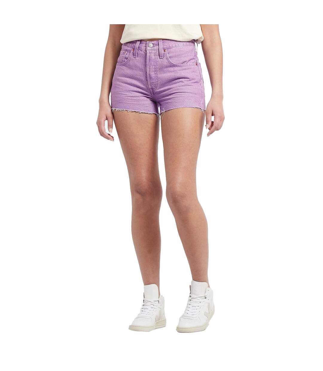 Short original femme bleu clair Levis-4