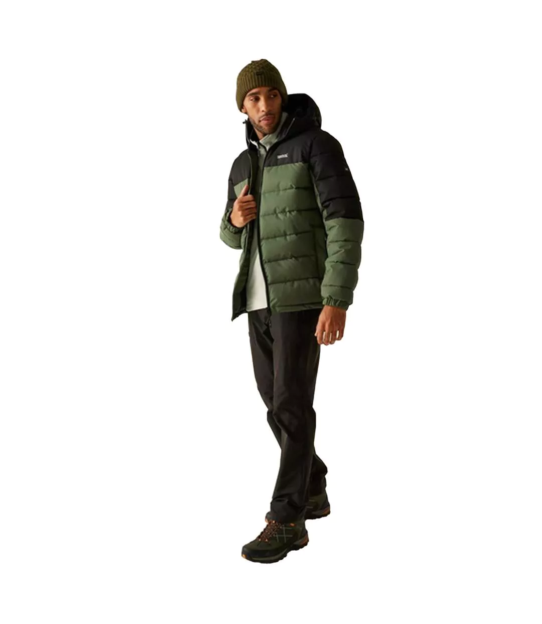 Doudoune Matelassée Aldthorn Homme Vert Kaki Foncé Noir Regatta-1