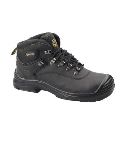 Mens super wide eeee fitting safety boots black Grafters