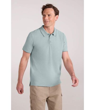 Mens clyde birdseye pique polo shirt green Mountain Warehouse
