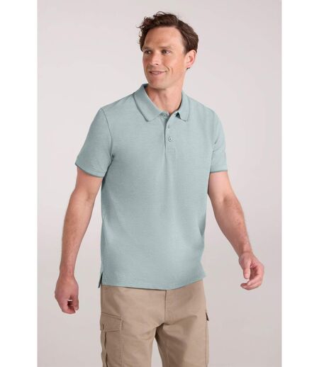 Mens clyde birdseye pique polo shirt green Mountain Warehouse