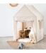 Maison Déco Enfant Pin & Toile 116cm Beige-5