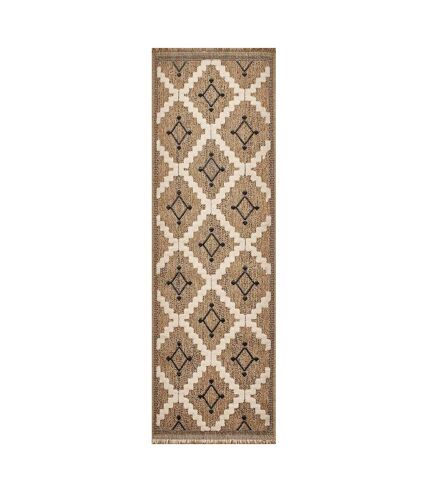 Tapis intérieur extérieur aspect jute noire Tijuana 9041 230 x 160 cm