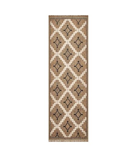 Tapis intérieur extérieur aspect jute noire Tijuana 9041 230 x 160 cm