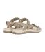 Sandales Unies En Daim À Scratch Naia Femme Taupe Trespass-2