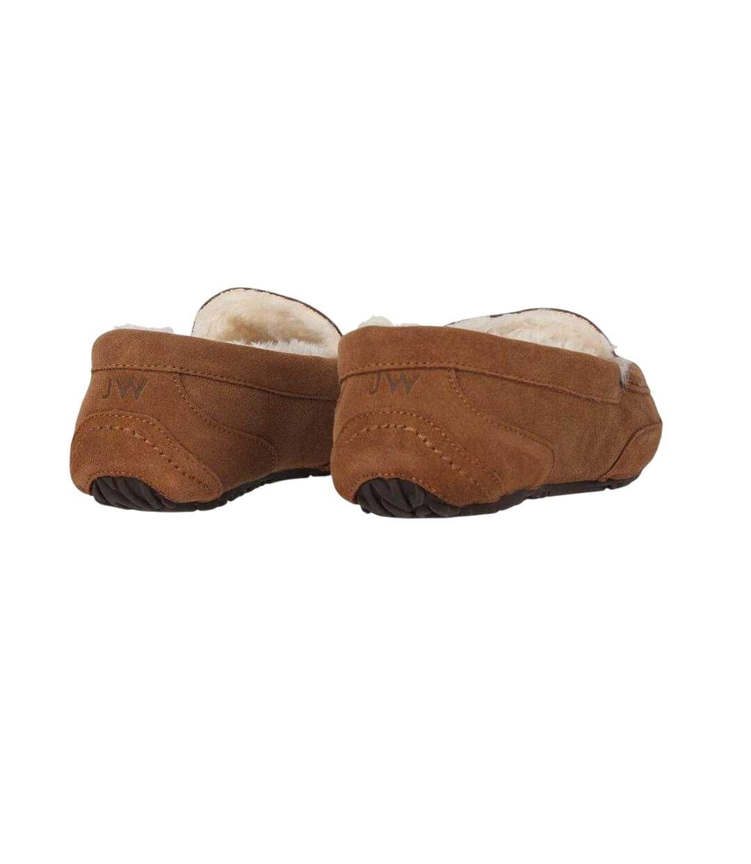Mens Suede Moccasin Slippers Tan Jack Wills-2