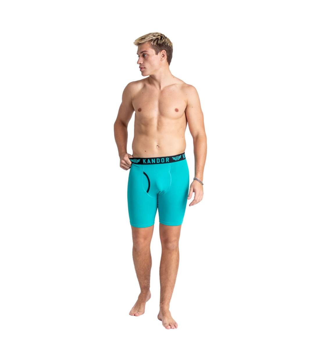 Boxers trunken homme turquoise vif Kandor-2