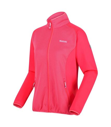 Regatta Womens/Ladies Highton II Two Tone Full Zip Fleece Jacket (Rethink Pink) - UTRG7187