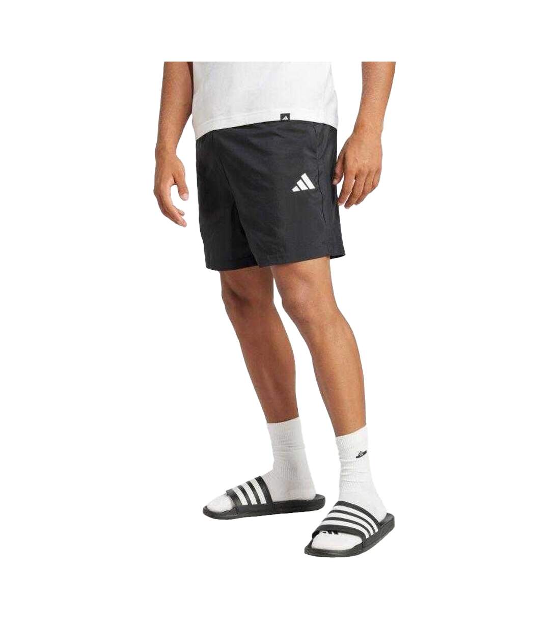 Short Style Petit Logo Essentials Homme Noir Adidas-3