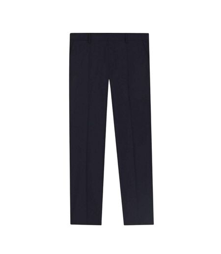 Mens Genius Straight Leg Business Trousers Dark Blue Boss