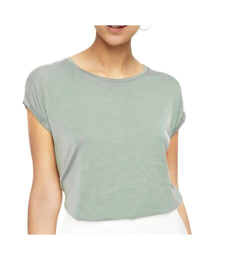 T-shirt Gris/Vert Femme Vero Moda Ava