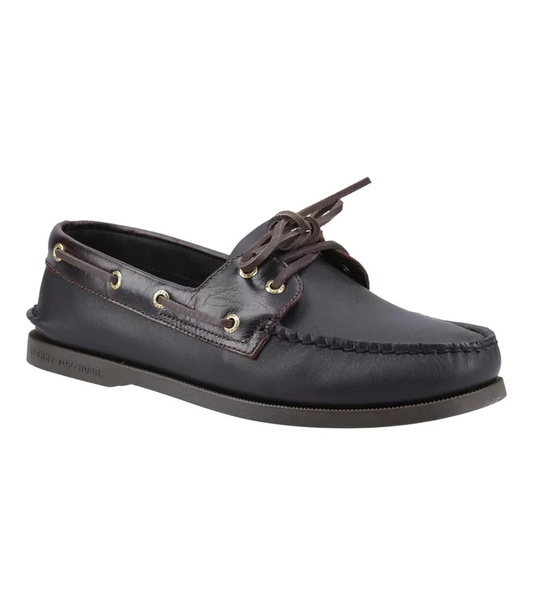 Chaussures Bateau Authentic Homme Grenat Noir Sperry-1