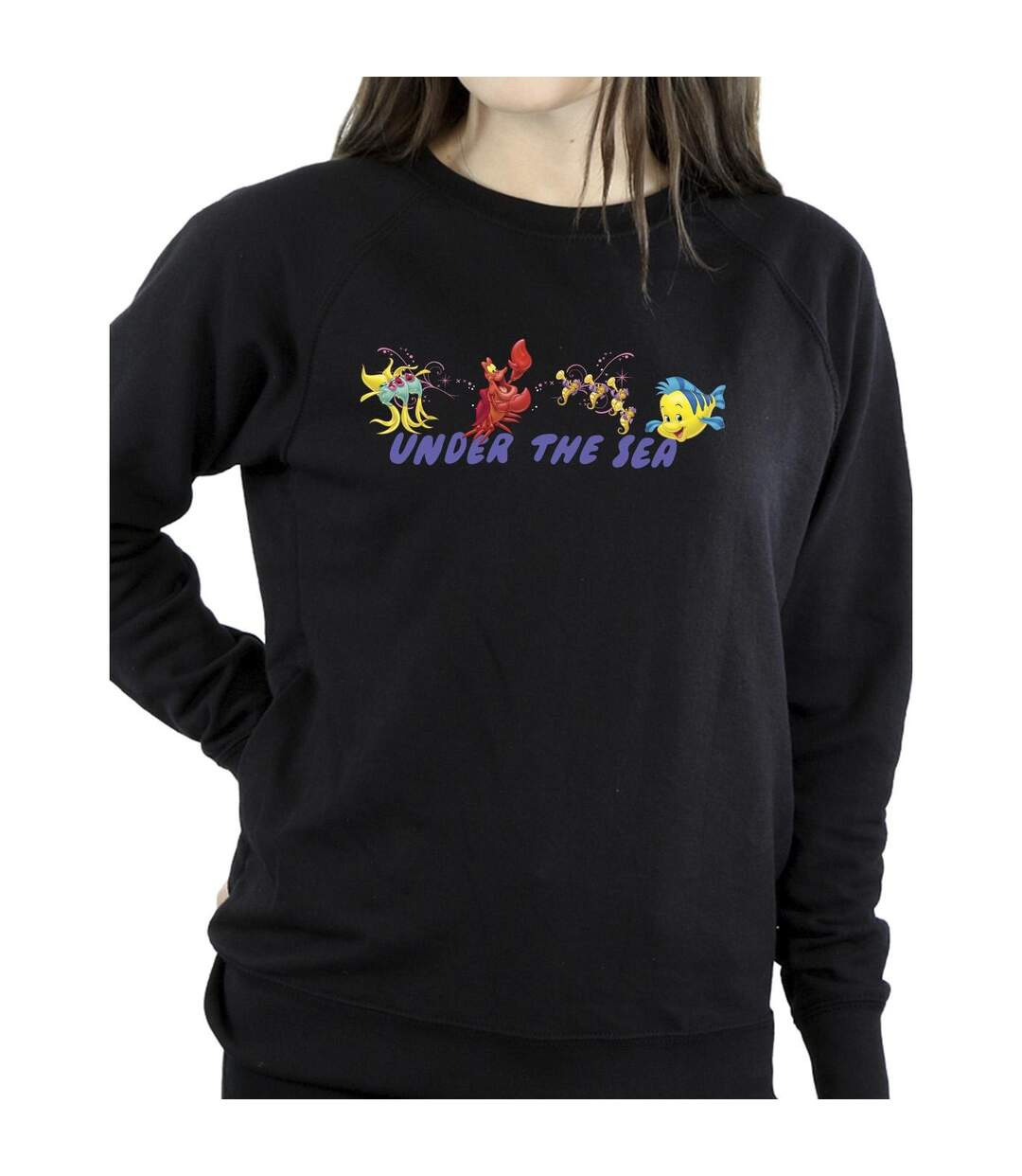 Disney - Sweat THE LITTLE MERMAID UNDER THE SEA - Femme (Noir) - UTBI23472-3