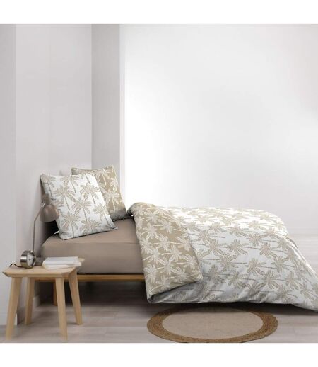 Parure de Lit 3 Pièces Oliana 240x220cm Beige