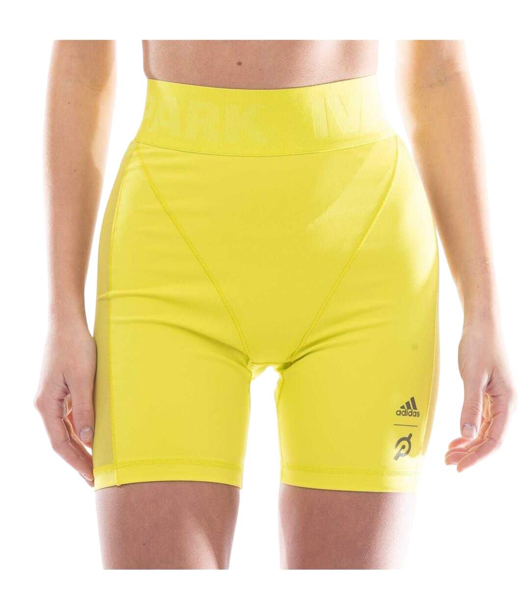 Cuissard À Bretelles Femme Vert Citron Adidas-1