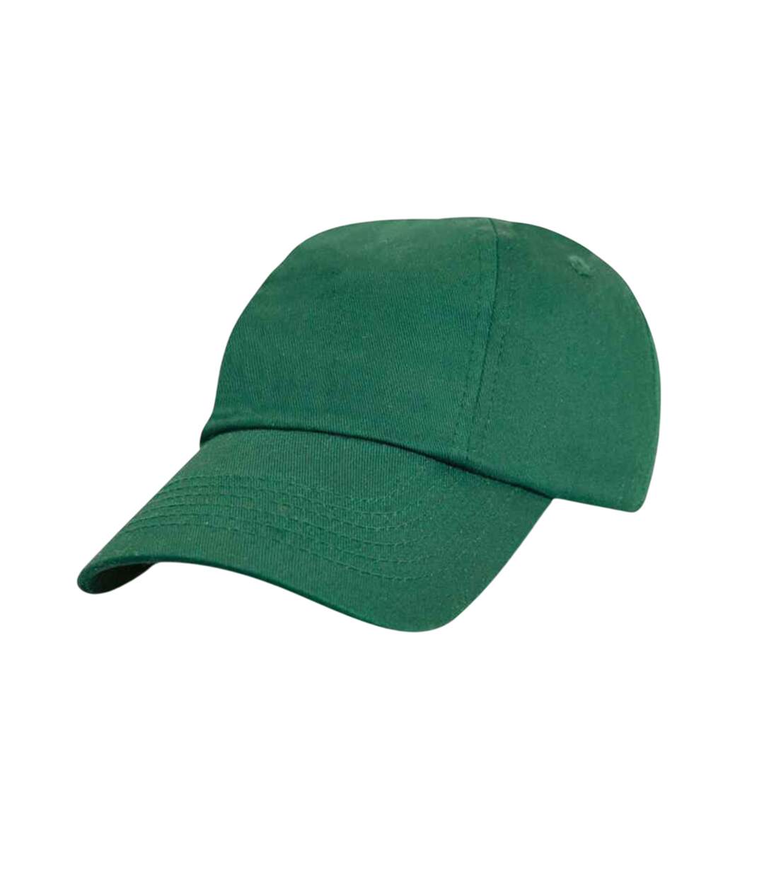 Casquette à profil bas en coton pour enfants vert bouteille Result Headwear-1